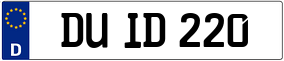 Truck License Plate